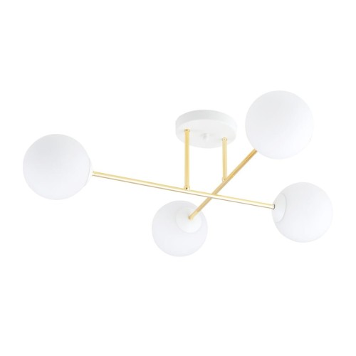 Magnum lampa sufitowa 4-punktowa biała/złota 1234/4