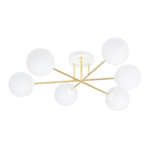 Magnum lampa sufitowa 6-punktowa biała/złota 1234/6