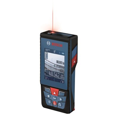 Bosch Professional GLM 100-25 C Professional, Dalmierz laserowy (wbudowana kamera, zasięg: do 100 m, wytrzymałość, IP54, 1,5 mm*, 3 baterie AA, opaska na rękę, pokrowiec), Niebieski 0601072Y00