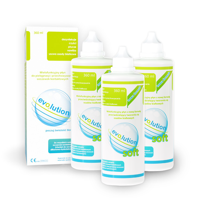 Zestaw płynów evO2lution soft 3x360 ml