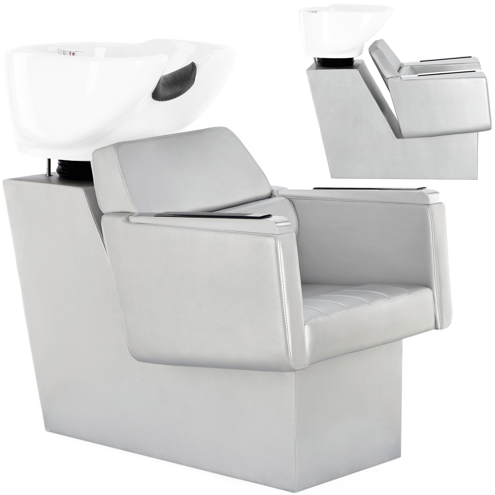 Myjnia myjka fryzjerska barberska Bella do salonu fryzjerskiego barberskiego ruchoma ceramiczna misa armatura bateria słuchawka