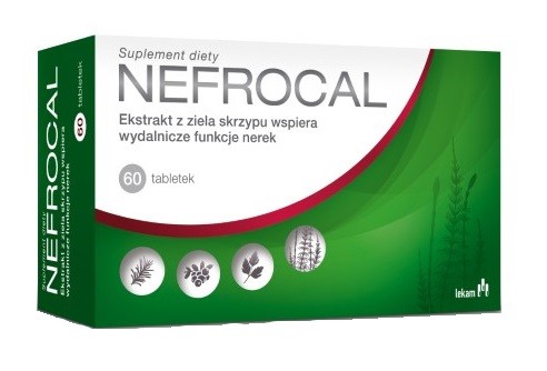 PRZEDSIĘBIORSTWO FARMACEUTYCZNE LEK-AM SP. Z O.O. Nefrocal ekstrakt z ziela skrzypu 60 tabletek 3210221