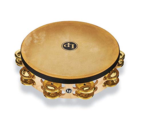 Latin Percussion Pro 10 tamburynów, mosiądz, podwójny rząd (LP384-BR)