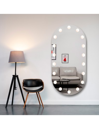 Lustro owalne z podświetleniem - LONDON LED, Wymiar: 50x120