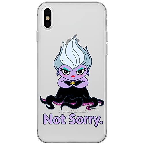 ERT GROUP etui na telefon Apple Iphone XS Max, case oryginalny i oficjalnie licencjonowany przez Disney, wzór Ursula 004, optymalnie dopasowane, plecki z TPU częściowo przeźroczyste