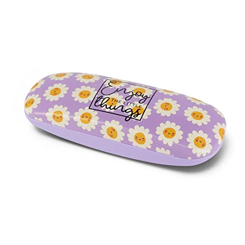 Krawaty - Etui na okulary i długopisy, Zamknięcie sprężynowe, 16,5x3,5 cm, Motyw Daisy