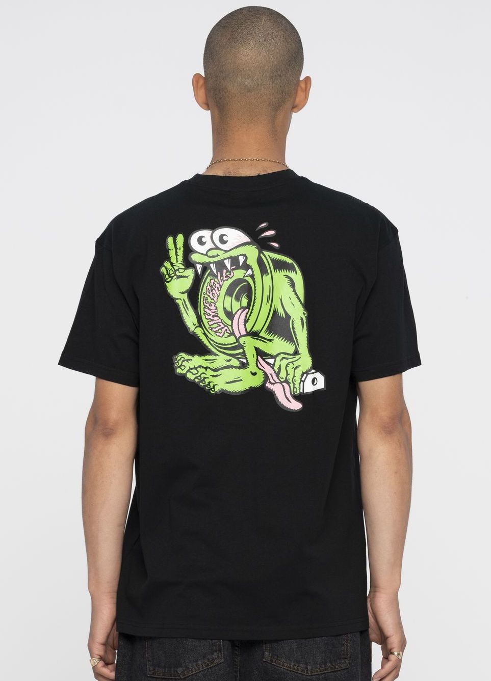 t-shirt męski SANTA CRUZ SLIMEY TEE Black