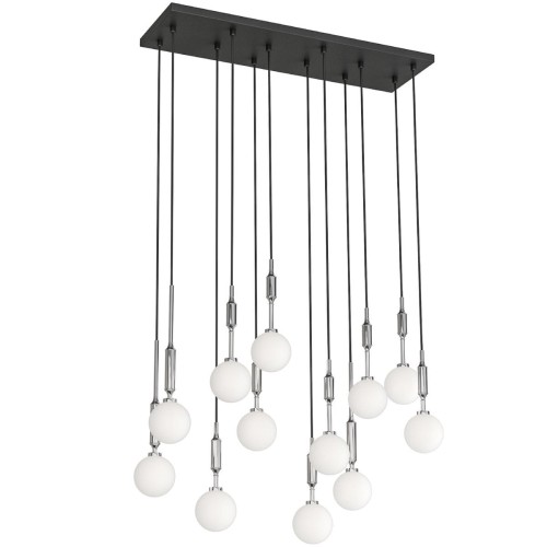 Ero XII Cromo lampa wisząca 12-punktowa OR85440