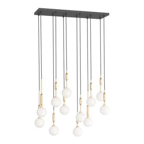 Ero XII Gold lampa wisząca 12-punktowa OR85457