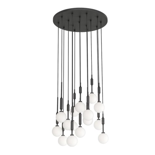 Ero XVI Nero lampa wisząca 16-punktowa OR85433