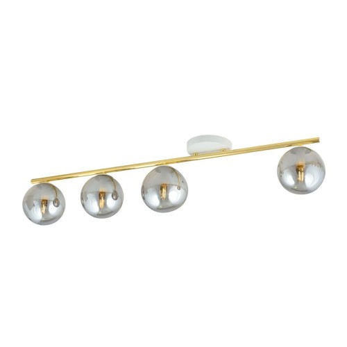 Monza lampa sufitowa 4-punktowa biała/złota/grafitowa 1251/4