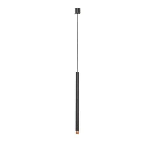 Q I Nero/Rose Gold 50 lampa wisząca 1-punktowa czarna/różowe złoto OR85143