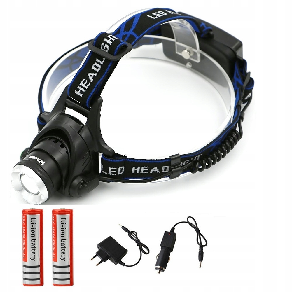 Latarka Czołowa Led Cree T6 Moc 2X18650 L200