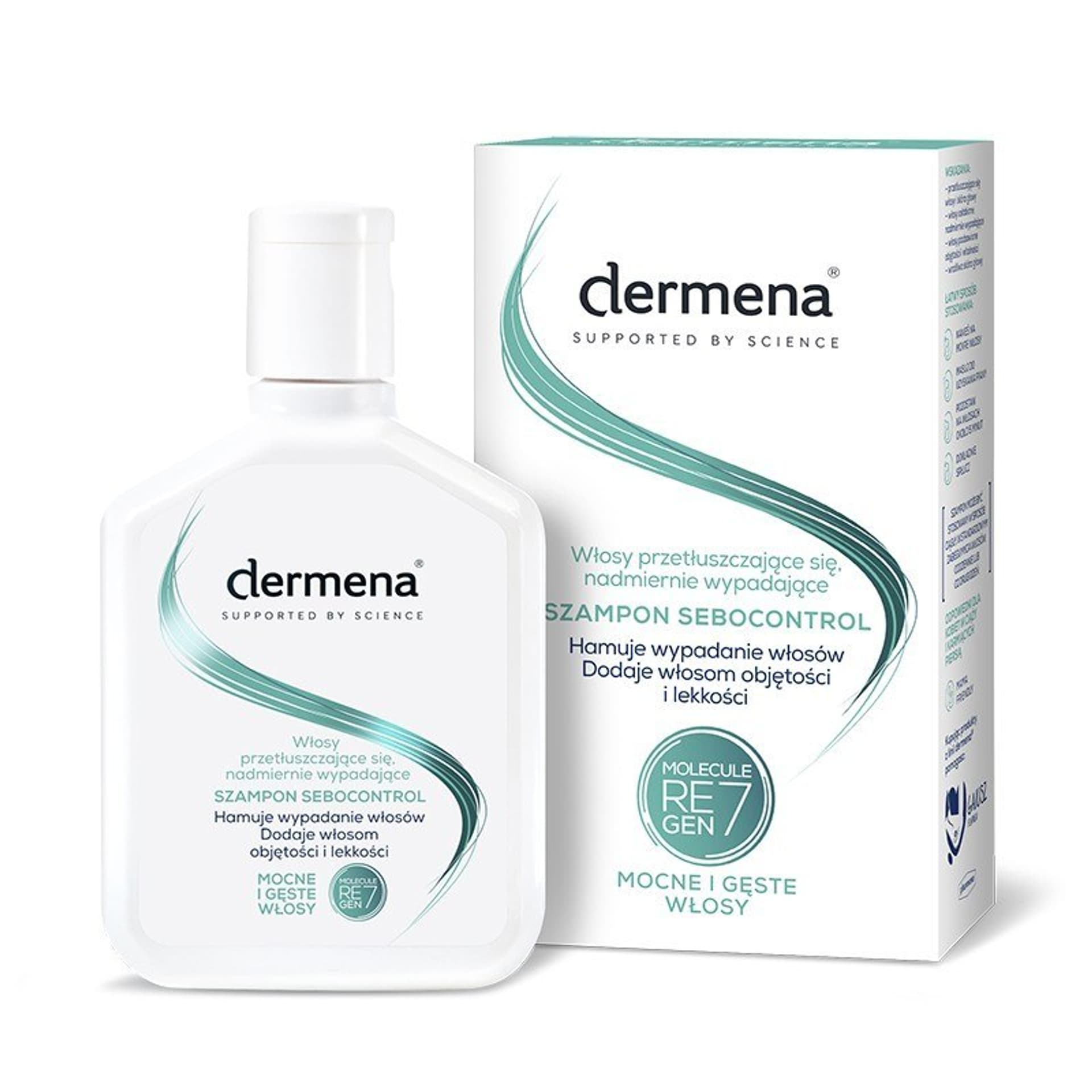 Dermena Support.By Science szampon do włosów Sebocontrol, 200ml