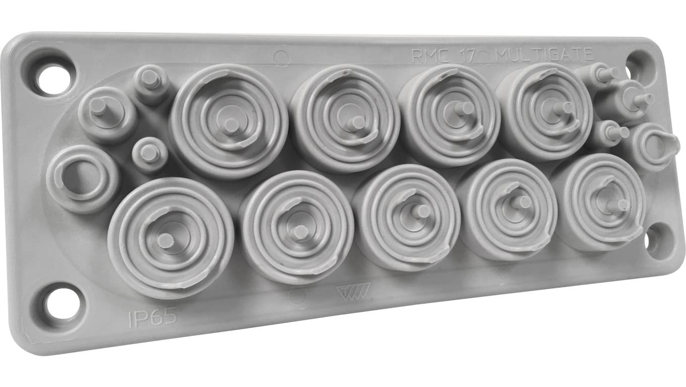 Simet Przepust wielootworowy RMC17 IP65 RAL 7035 kolor szary UL94 V-0 MBA1N17X11 MBA1N17X11