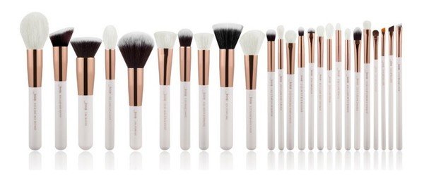 Jessup marka skóra tapicerki profesjonalnych Make-Up-zestaw pędzli Beauty kosmetyki Foundation power Rouge rzęsy Lippenstift Natural-Synthetic włosy pędzelek NEW25