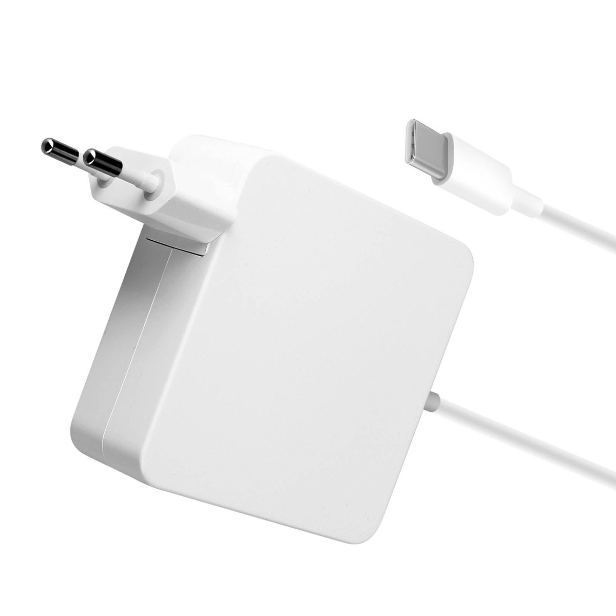 Ładowarka ścienna z wtyczką USB-C do MacBooka i iPada z szybkim ładowaniem 96 W, kompaktowa, biała