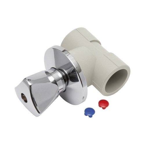 Zawór odcinający grzybkowy podtynkowy z pokrętłem 25