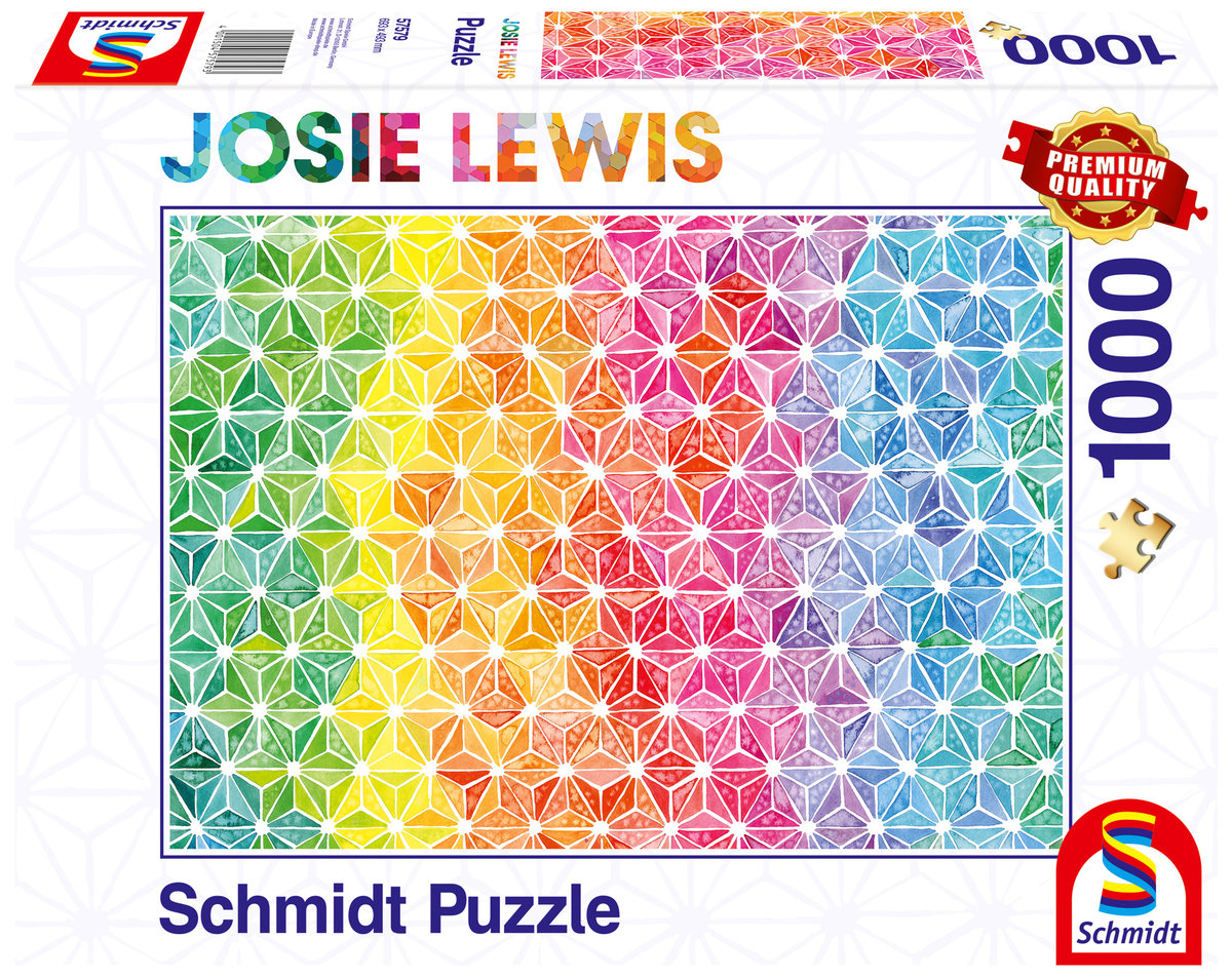 Schmidt, Puzzle PQ JOSIE LEWIS Kolorowe trójkąty, 1000 el.
