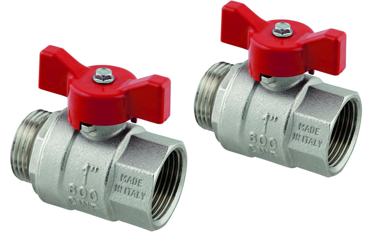Uponor Vario zawór kulowy niklowany G1-G1
