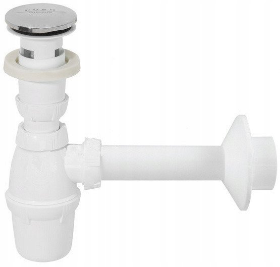 WIRQUIN Syfon umywalkowy 50MM Z KORKIEM CLICK-CLACK WIRQUIN