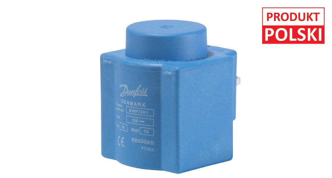 Danfoss Cewka BE024AS 10W a.c. 24V, 50Hz do zaworów elektromagnetycznych z serii