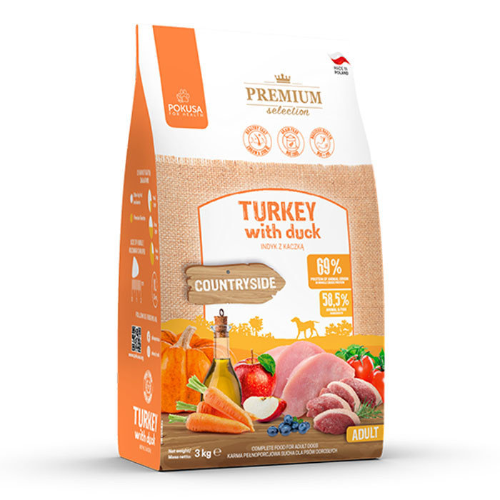 Pokusa Turkey with Duck Indyk z Kaczką Adult 3kg