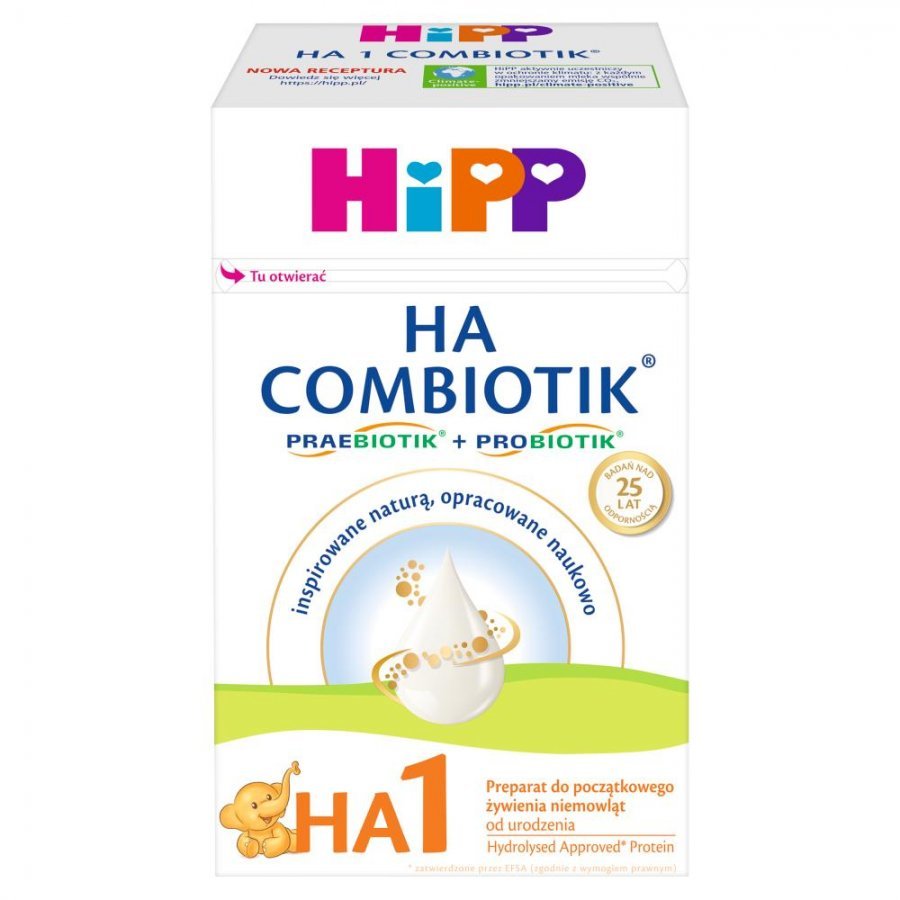 Hipp Ha 1 Combiotik preparat do początkowego żywienia dla niemowląt od urodzenia 600 g