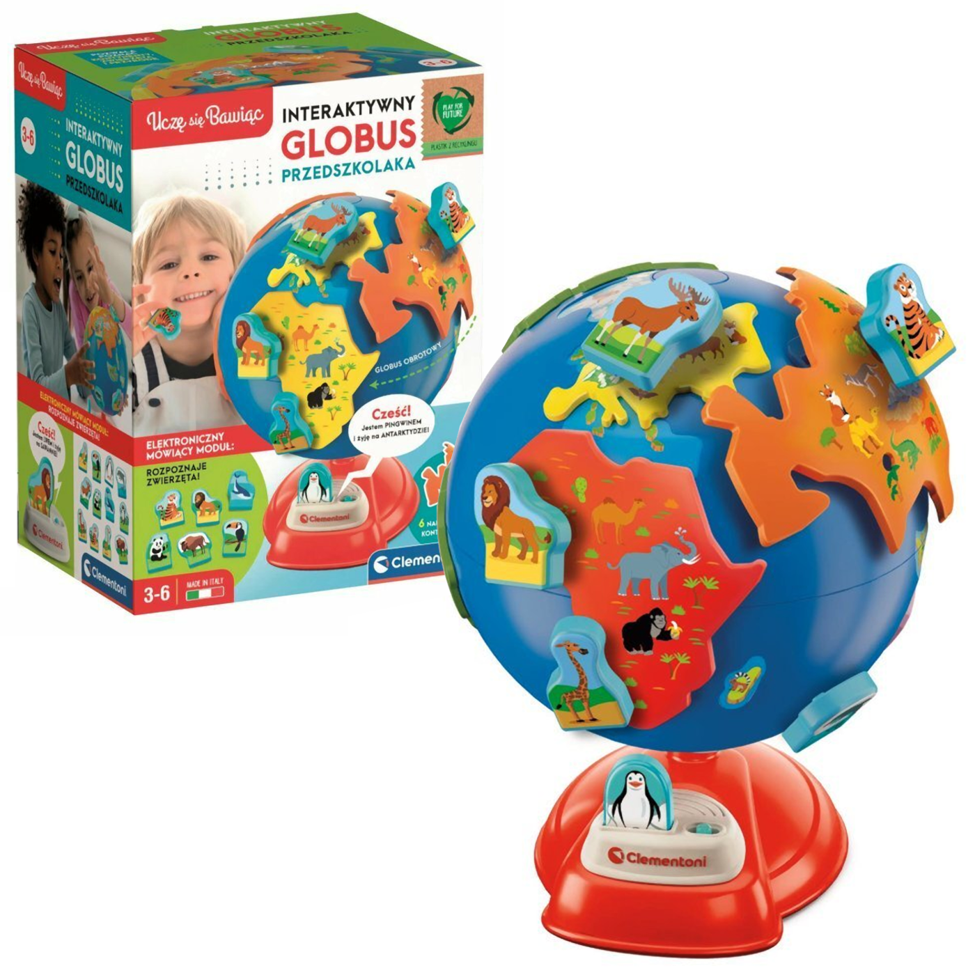 Clementoni Interaktywny globus przedszkolaka 50757