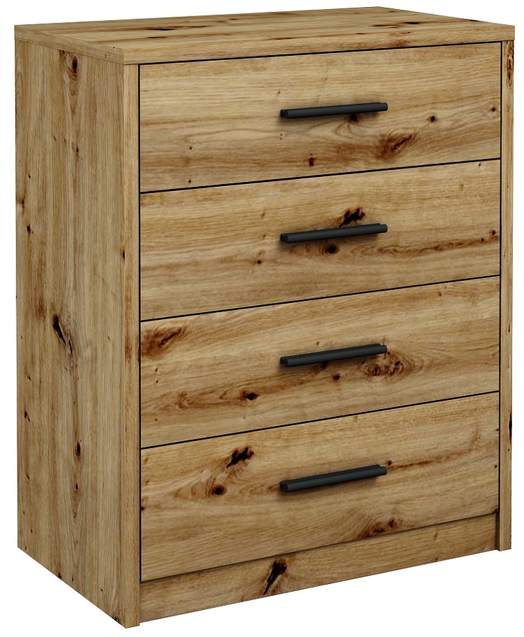 Klasyczna Komoda Z Szufladami Dąb Artisan B5-D98