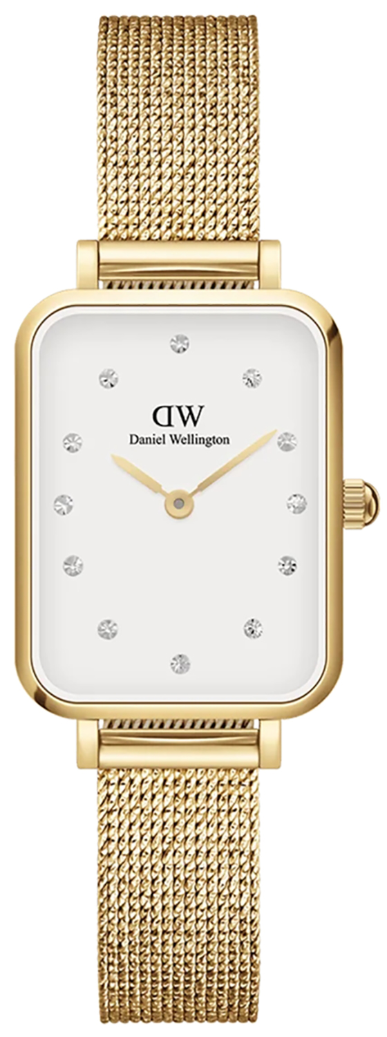 Zegarek Daniel Wellington DW00100599 Quadro Lumine Pressed Evergold 20mm -