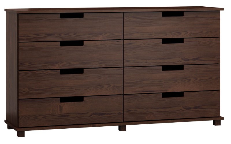 Komoda sosnowa drewniana nr1 Modern 180x80x42 orzech