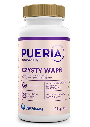 Pueria Czysty Wapń x 60 kaps