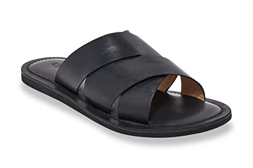 LES TROPEZIENNES PAR M. BELARBI Edison, sandały męskie, czarne, 43 EU, czarny, 43 EU