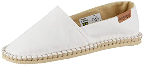 Havaianas Męskie Origine Iv białe espadryle Wedge Sandały, 40 EU, biały