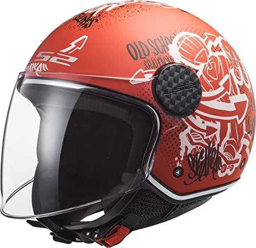 LS2, kask motocyklowy Sphere lux skater matowy czerwony, XXL