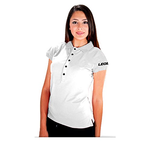 LEGEA Damska koszula polo Sud Silver, Bianco, M