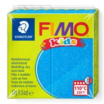 Staedtler Masa plastyczna termoutwardzalna Kids, niebieska brokatowa, 42g, kostka