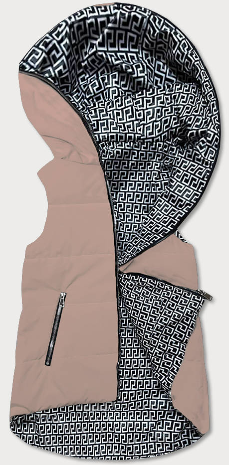 DWUSTRONNY BEZRĘKAWNIK DAMSKI BEŻOWY (R8006) - S'WEST