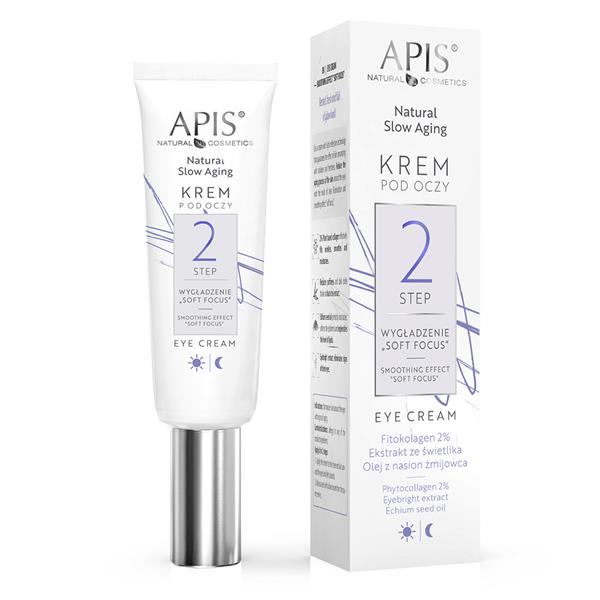 APIS Natural Slow Aging Krem Pod Oczy Wygładzenie ,,SOFT FOCUS” Step 2 15ml