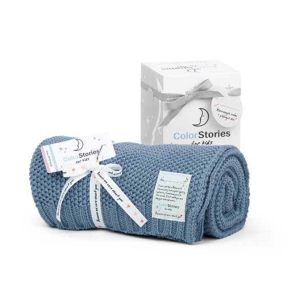 Colorstories, Kocyk, Cotton Classic, Ocean Blue