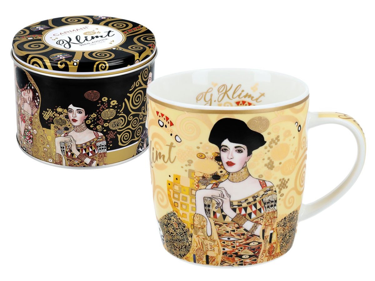 Kubek w puszce - G. Klimt - Adela - kremowe t?Θo (CARMANI)