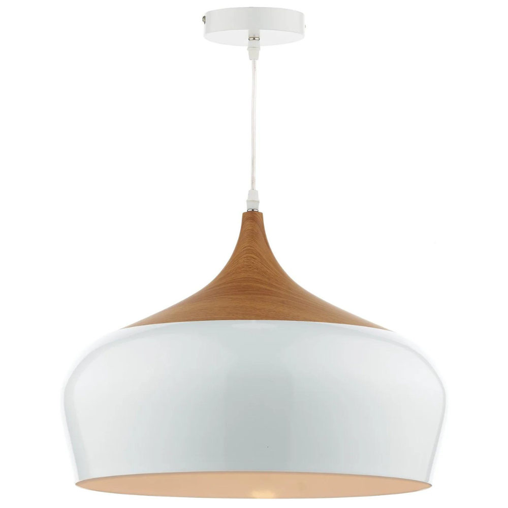 Skandynawska lampa wisząca Gaucho GAU8602 metalowa biała
