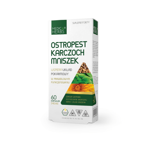 Brak Medica Herbs Ostropest Karczoch Mniszek 5907622656491