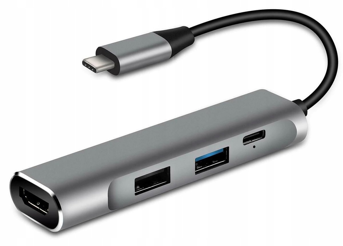 Hub Usb-C Adapter Hdmi Usb 3.0 Pd Macbook M1 4W1
