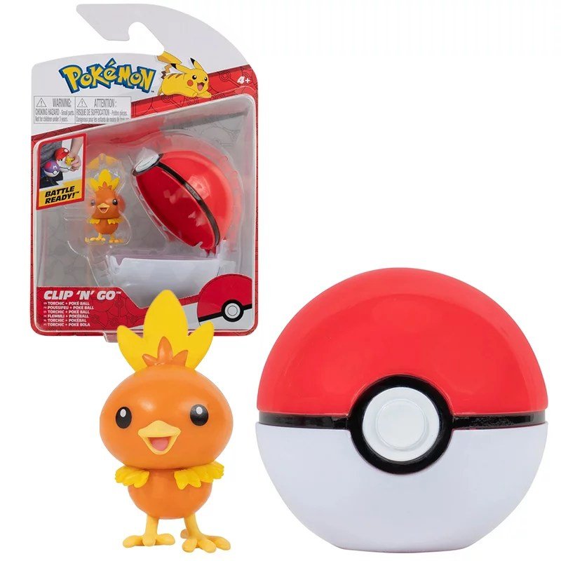 Pokemon Clip N Go Torchic Figurka Pokeball