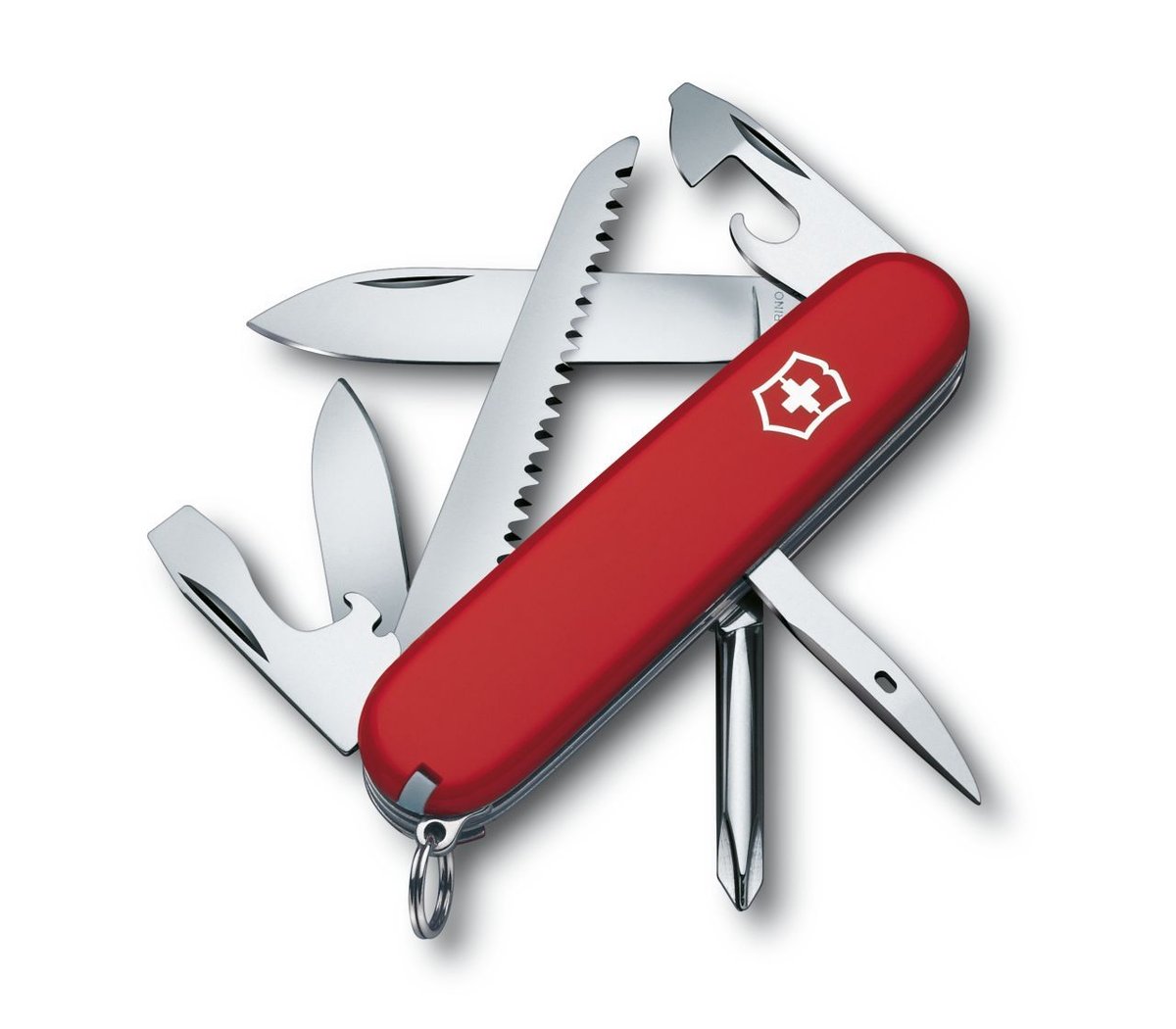 VICTORINOX Scyzoryk Victorinox Hiker czerwony Celidor 91mm 1.4613