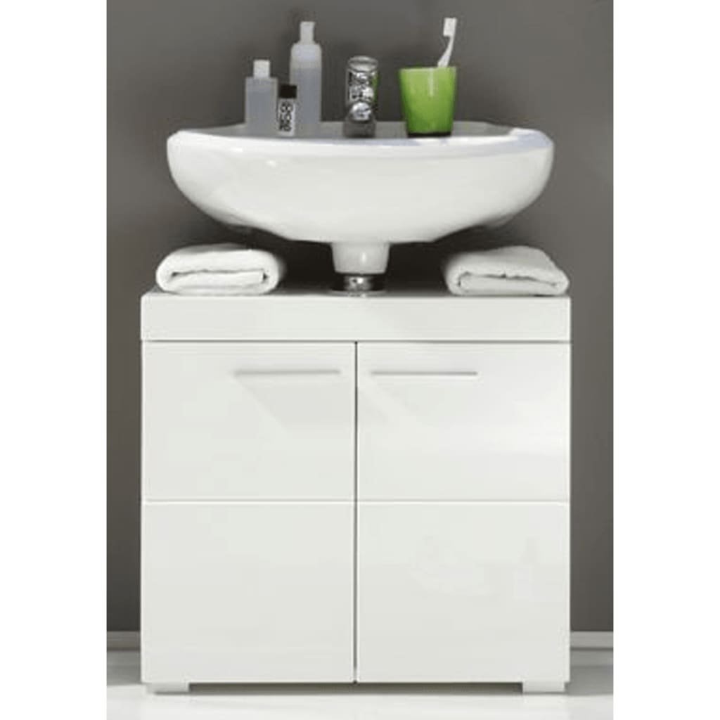 Trendteam TRENDTEAM AD30101 szafka pod umywalkę, biała, z połyskiem, w rozmiarze 60 x 56 x 34 cm (szer. x wys. x głęb.) 1393-301-01