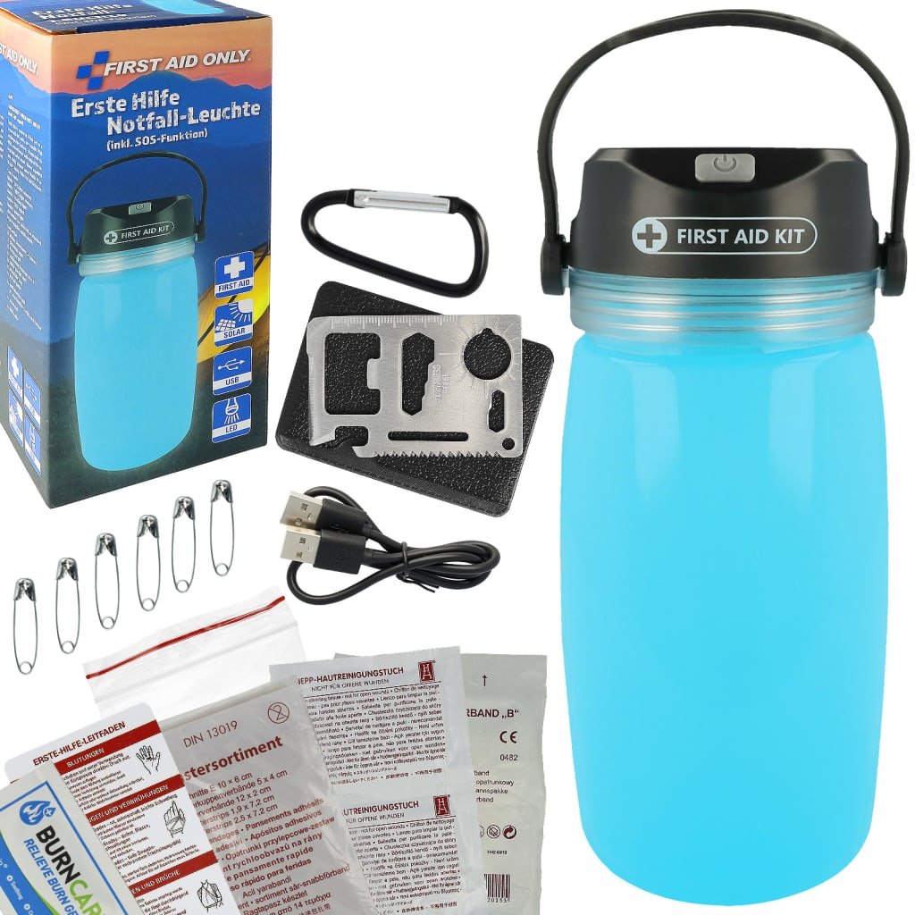 FIRST AID ONLY Apteczka i lampa kempingowa