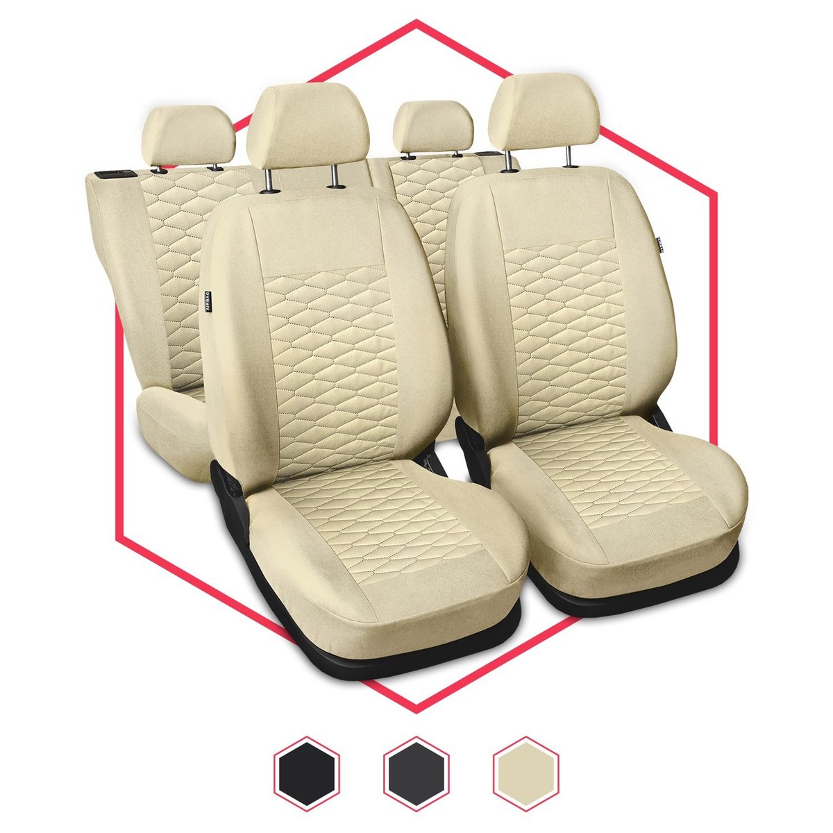 Auto-Dekor Pokrowce samochodowe MODERN wzór MP-3 uniwersalny 4026-uniw